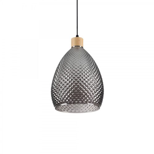 Ideal lux 238746 Bergen Skleněný lustr | E27 | Chrom | Kov