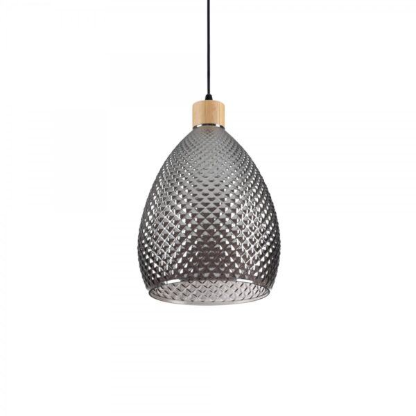 Ideal lux 238746 Bergen Skleněný lustr | E27 | Chrom | Kov
