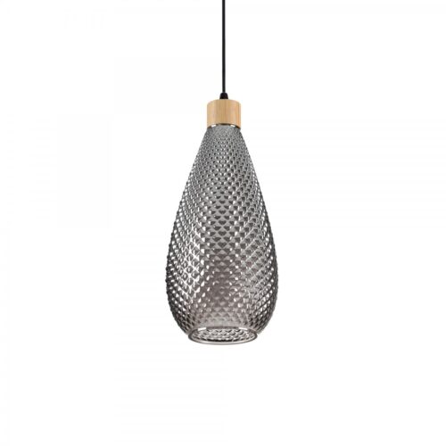 Ideal lux 238838 Bergen Skleněný lustr | E27 | Chrom | Kov