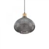 Ideal lux 238920 Bergen Skleněný lustr | E27 | Chrom | Kov