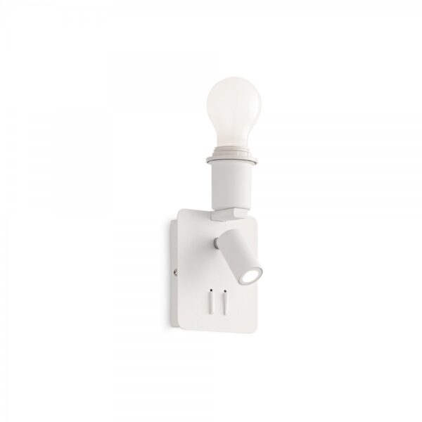 Ideal lux 239521 Gea Map LED Nástěnní svítidlo s vypínačem | Teplá bílá | 60W | Bílá