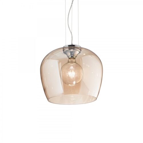 Ideal lux 241524 Blossom Skleněný lustr | E27 | Chrom | Kov
