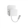 Ideal lux 243160 Probeusb LED Nástěnní svítidlo s vypínačem | Teplá bílá | 9W | Bílá