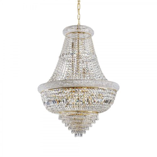 Ideal lux 243528 Dubaj LED lustr | E14 | Barevný kov | Zlatá
