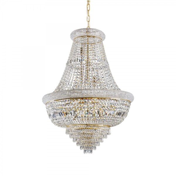Ideal lux 243528 Dubaj LED lustr | E14 | Barevný kov | Zlatá