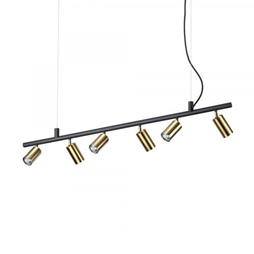 Ideal lux 244648 Dynamite Lustr | GU10 | Barevný kov | Mosaz