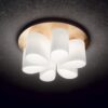 Ideal lux 247779 Daisy Přisazený lustr | E27 | Barevný kov | Zlatá
