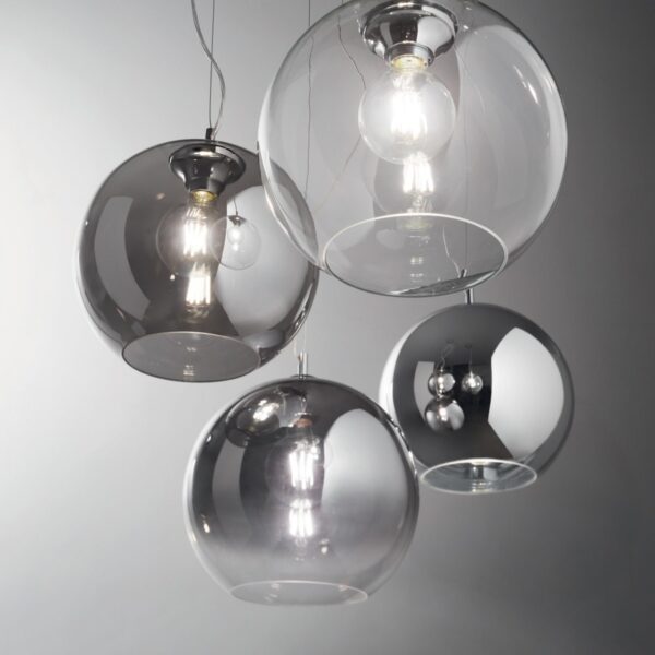 Ideal lux 250335 Nemo Lustr | E27 | Chrom | Kov