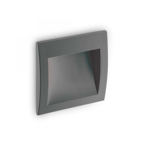 Ideal lux 255514 Wire LED Nástěnné venkovní světlo | Teplá bílá | 4W | Černá