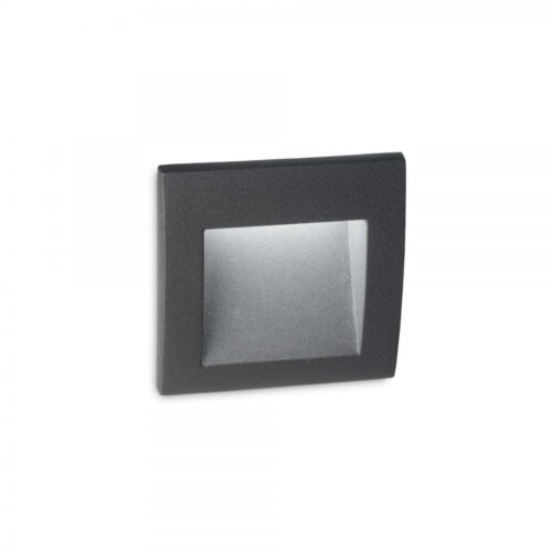 Ideal lux 255521 Wire LED Nástěnné venkovní světlo | Teplá bílá | 1,5W | Černá