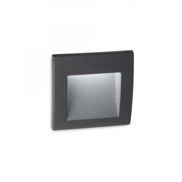 Ideal lux 255521 Wire LED Nástěnné venkovní světlo | Teplá bílá | 1,5W | Černá