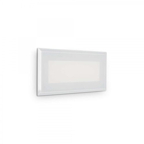 Ideal lux 255804 Indio LED Nástěnné venkovní světlo | Teplá bílá | 8W | Bílá