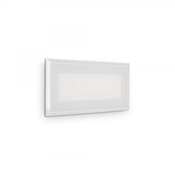 Ideal lux 255804 Indio LED Nástěnné venkovní světlo | Teplá bílá | 8W | Bílá