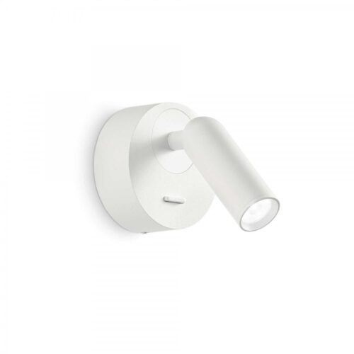 Ideal lux 260600 Bean LED Nástěnní svítidlo s vypínačem | Teplá bílá | 35W | Bílá