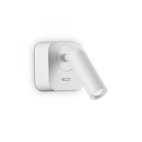 Ideal lux 260648 Bean LED Nástěnní svítidlo s vypínačem | Teplá bílá | 35W | Bílá