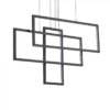 Ideal lux 269382 Frame LED stropní svítidlo | Teplá bílá | 93W | Černá