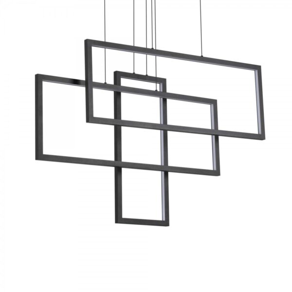 Ideal lux 269382 Frame LED stropní svítidlo | Teplá bílá | 93W | Černá