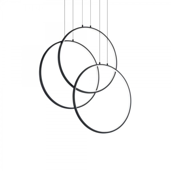Ideal lux 269337 Frame LED stropní svítidlo | Teplá bílá | 82W | Černá