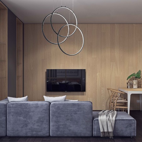 Ideal lux 269337 Frame LED stropní svítidlo | Teplá bílá | 82W | Černá