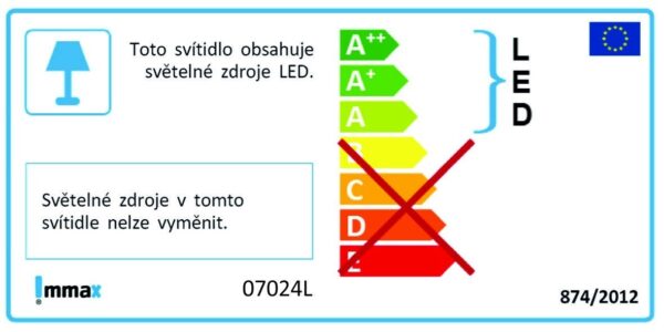 Immax 07024L-15BD LED Vnitřní osvětlení | Teplá bílá | 12W | Bílá