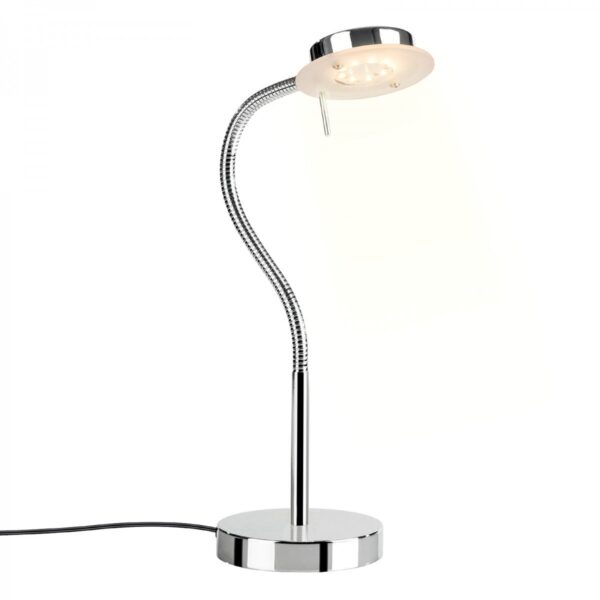 Italux 5900644438465 Sergio LED stolní lampička | Teplá bílá | 4.5=340lmW | Bílá