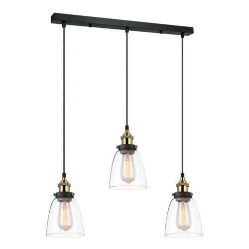Italux 5902854531998 LED lustr | E27 | Černá