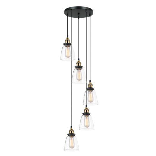 Italux 5902854532001 LED lustr | E27 | Černá