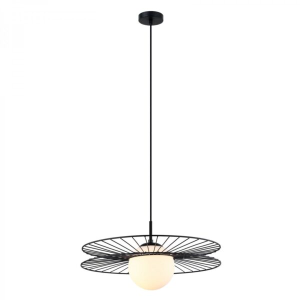 Italux 5900644439974 Lustr | E27 | Bílá | Černá