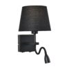 Italux 5902854533138 LED nástěnní svítidlo | Teplá bílá | Černá | 60 + 3W