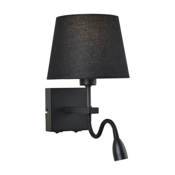 Italux 5902854533138 LED nástěnní svítidlo | Teplá bílá | Černá | 60 + 3W