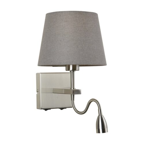 Italux 5902854533183 LED nástěnní svítidlo | Teplá bílá | Šedá | 60 + 3W