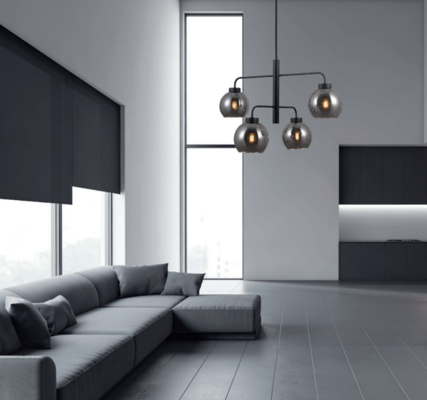 Italux 5902854532384 Lustr | E27 | Černá