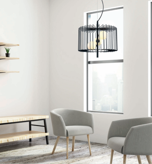 Italux 5900644439585 Lustr | G9 | Bílá | Černá