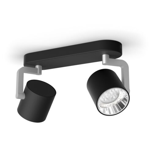 Philips 50672/30/P0 LED bodové svítidlo | Variabilní | Černá | 2 x 4,3 W