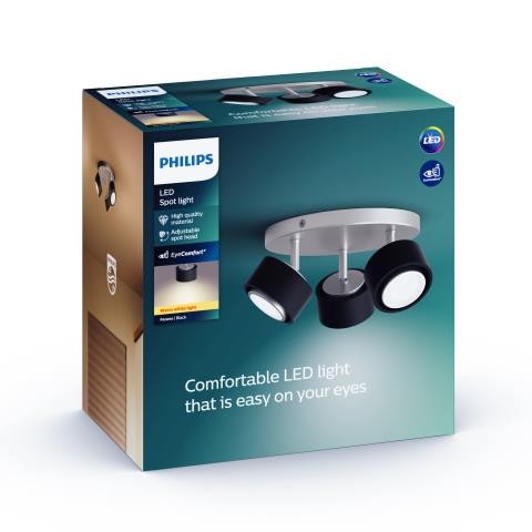 Philips 50653/30/P0 LED Vnitřní osvětlení | Teplá bílá | 3 x 4,3 W