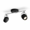 Philips 50612/30/P0 LED bodové svítidlo | Teplá bílá | Černá | 2 x 4,3 W | 9