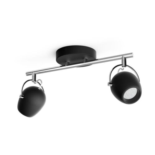 Philips 50612/30/P0 LED bodové svítidlo | Teplá bílá | Černá | 2 x 4,3 W