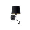 Ideal lux 158242 Nordik LED nástěnní svítidlo | Teplá bílá | Černá | 40/1W