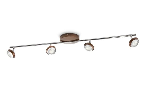 Philips 57174/44/16 Sepia LED bodové svítidlo | Teplá bílá | Hnědá | 4x3W