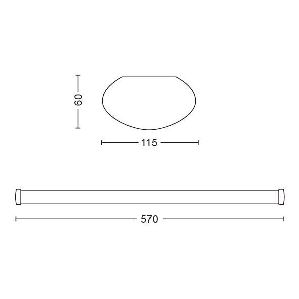 Philips 31246/31/P3 LED svítidlo Softline 1x24W | 2350lm | 4000K - bílá