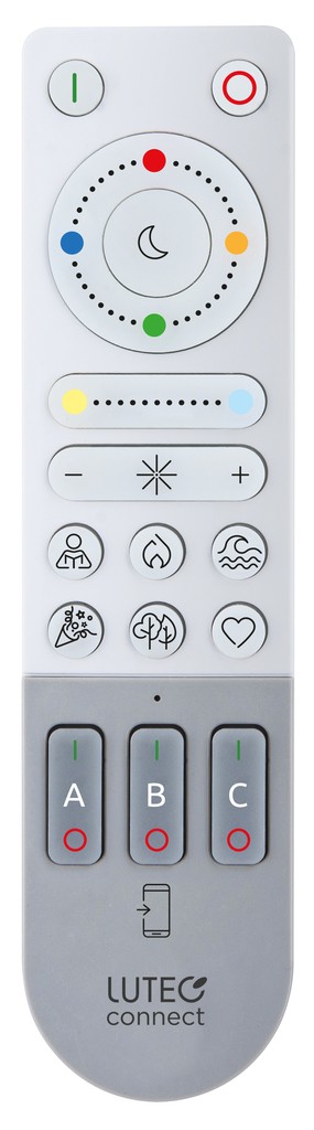 Lutec 9702315361 Bílý exteriérový dálkový ovladač Lutec