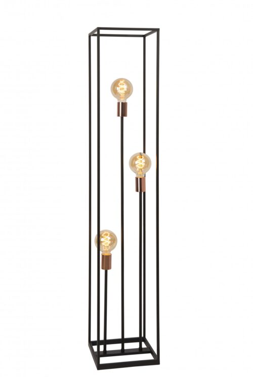 Lucide 08724/03/30 Stojací lampa | E27 | Černá