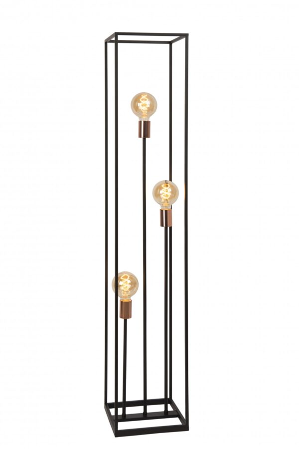 Lucide 08724/03/30 Stojací lampa | E27 | Černá