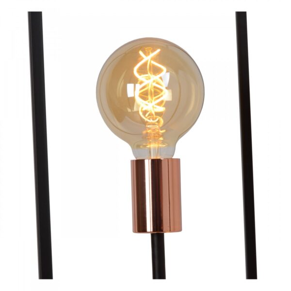 Lucide 08724/03/30 Stojací lampa | E27 | Černá
