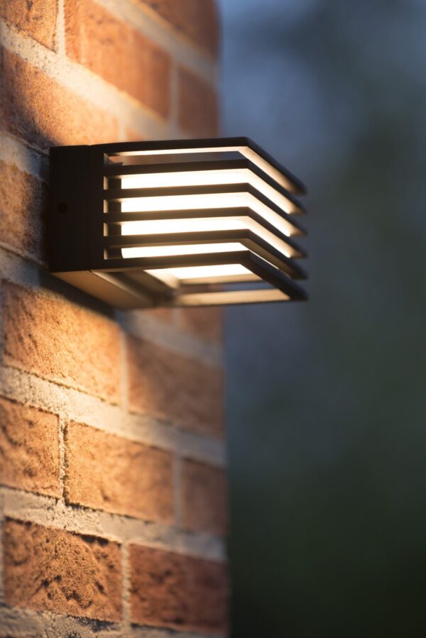 Lucide 15800/05/30 LED Nástěnné venkovní světlo | Teplá bílá | 5W | Černá