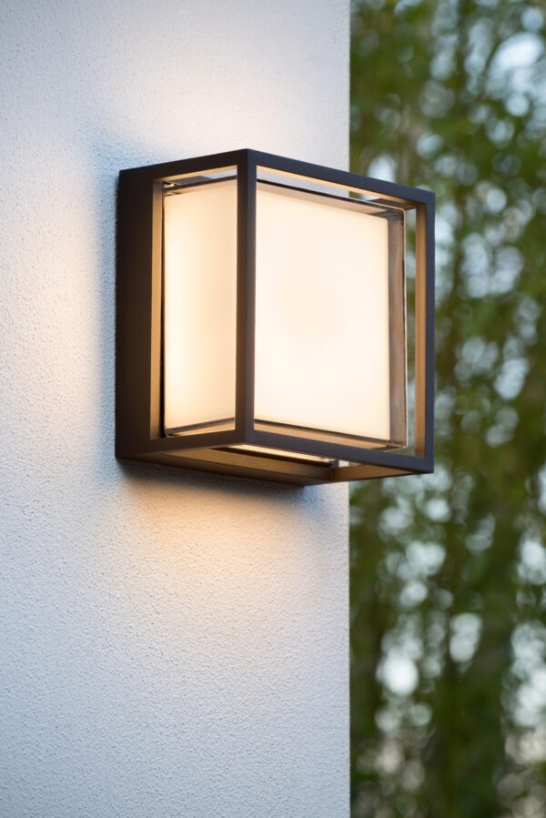 Lucide 15801/10/30 LED Nástěnné venkovní světlo | Teplá bílá | 10W | Černá