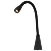 Lucide 18294/03/30 LED nástěnní svítidlo | Teplá bílá | 3W | Černá