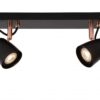 Lucide 26956/10/17 Ride LED bodové svítidlo | Teplá bílá | 2x5W
