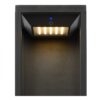 Lucide 27891/02/30 LED Nástěnné venkovní světlo | Teplá bílá | Černá | 2,2W
