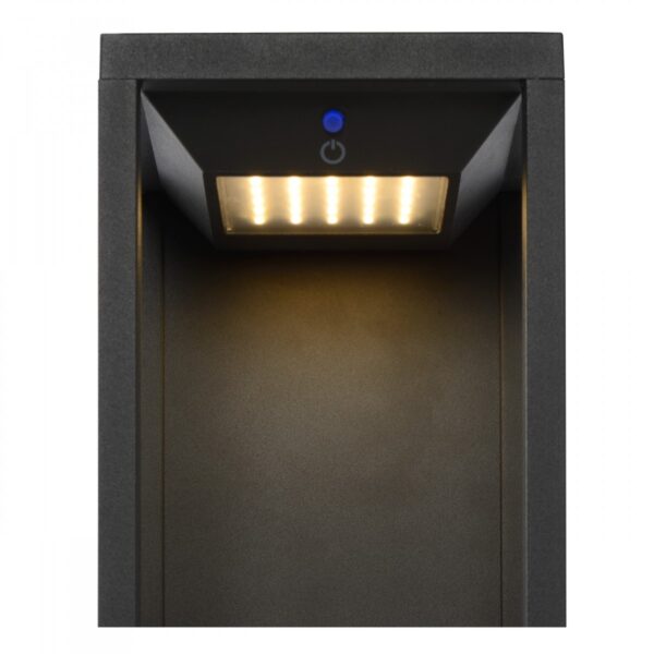 Lucide 27891/02/30 LED Nástěnné venkovní světlo | Teplá bílá | Černá | 2,2W